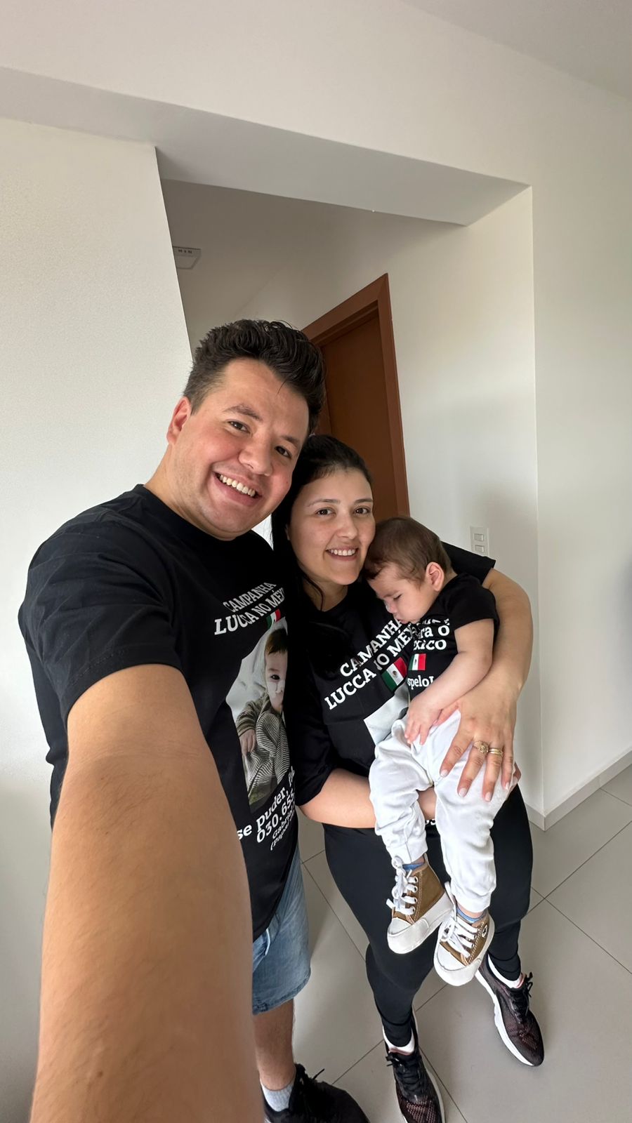 Fabi, Gabriel e o Lucca juntos